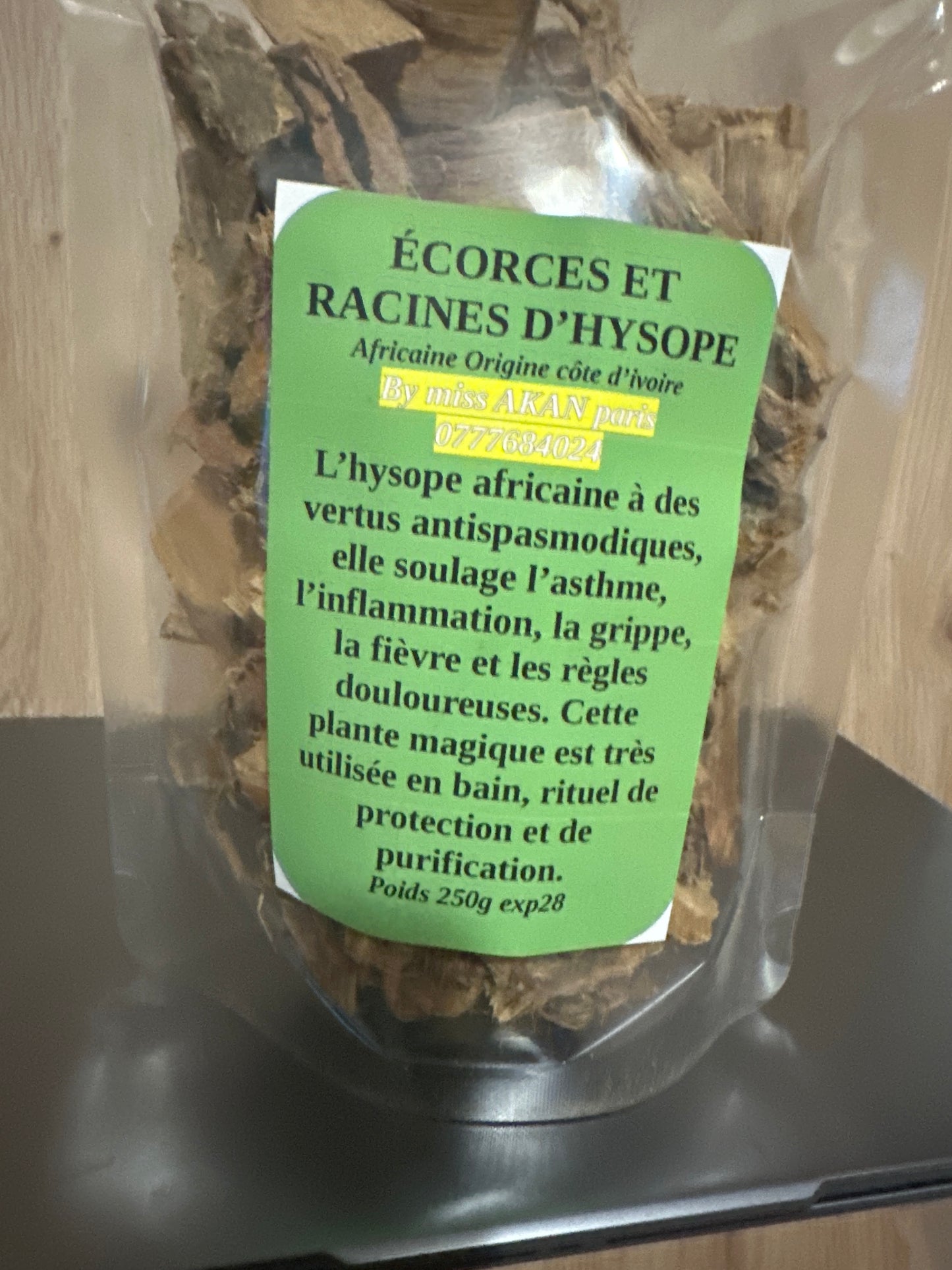 ÉCORCES ET RACINES D’HYSOPE