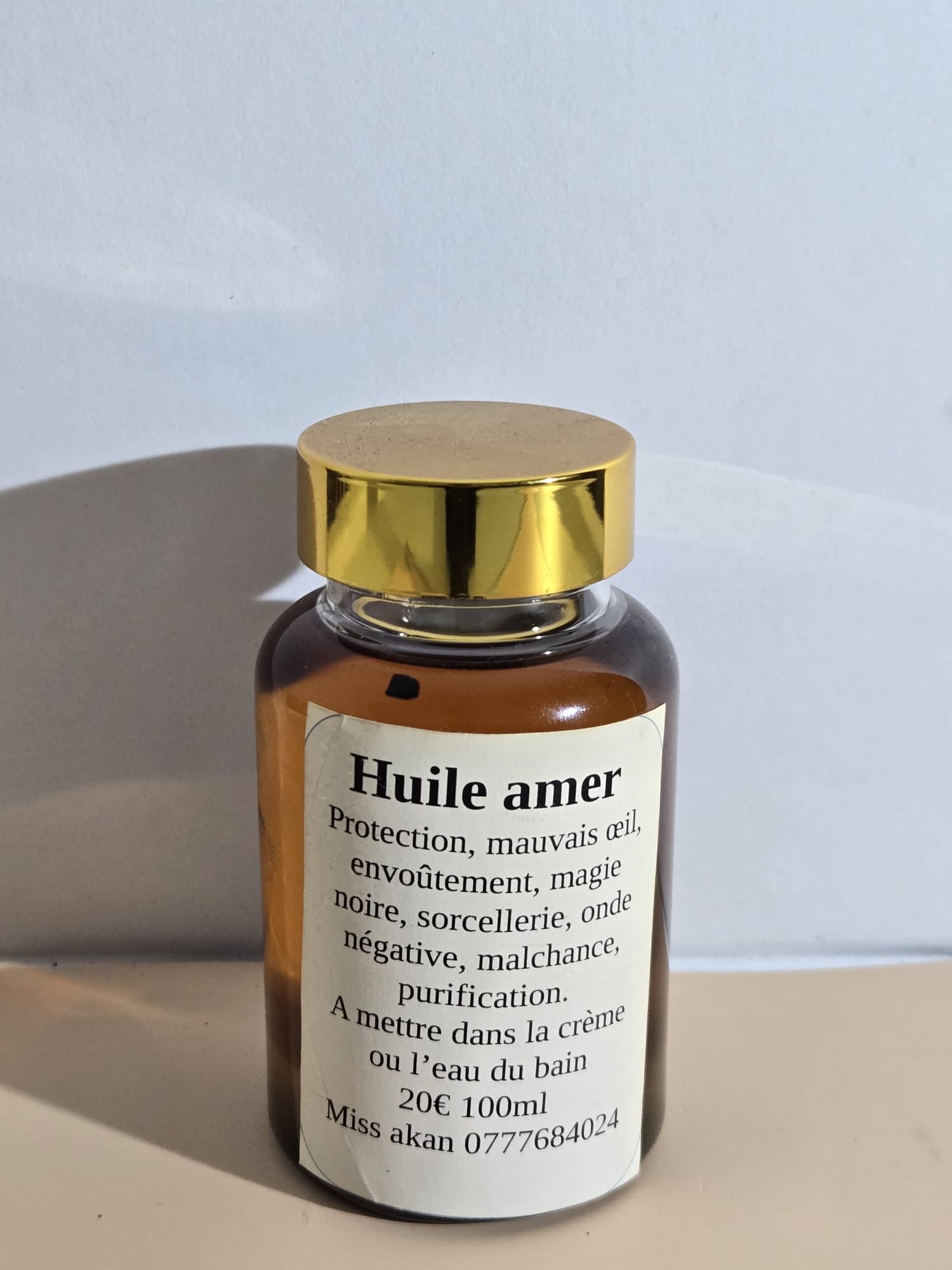 Huile amère