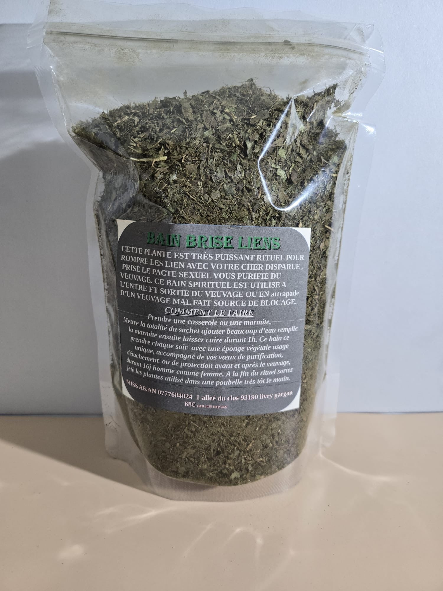 BAIN  SPIRITUEL RENAISSANCE ( BRISE LIEN )