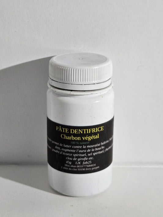poudre Dentifrice au charbon de bois actif