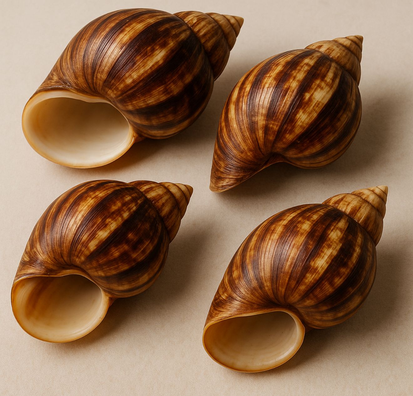 Coquille d’escargots sauvage d’Afrique