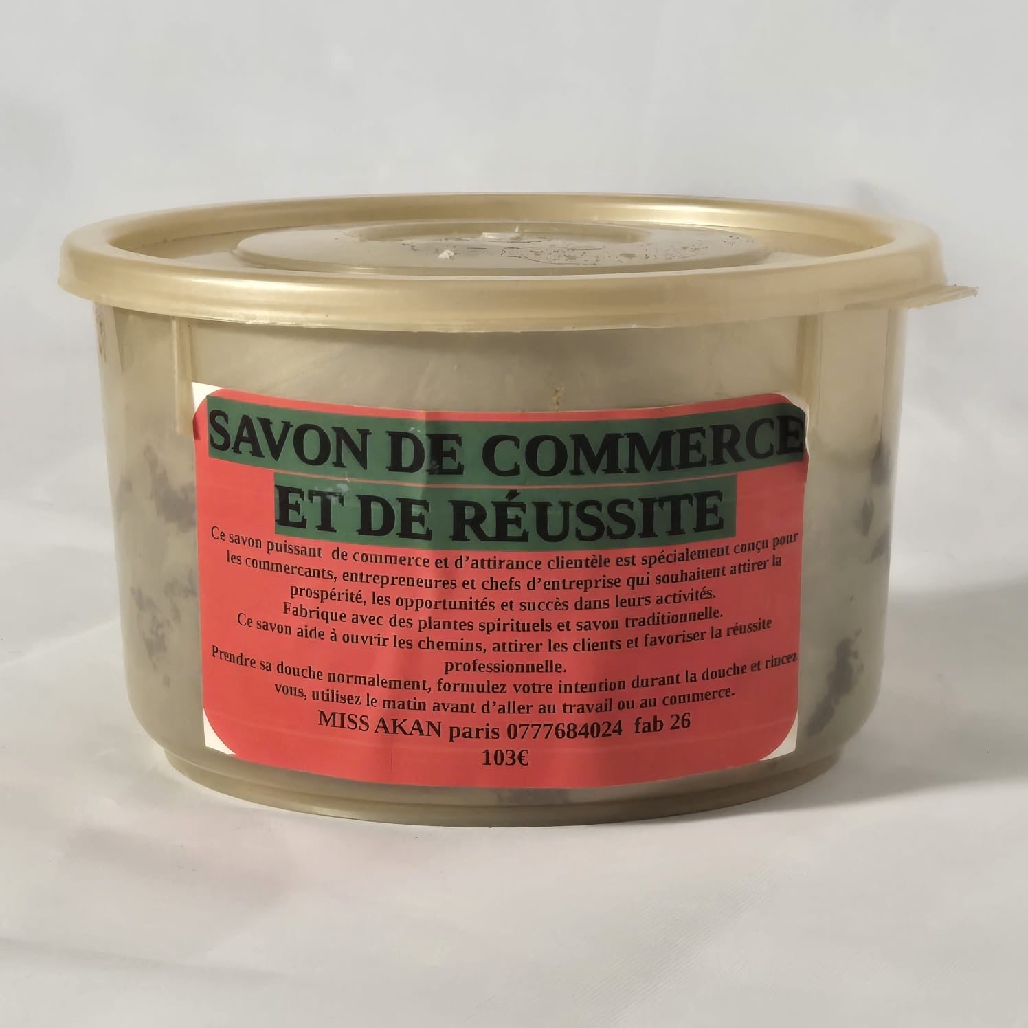 SAVON DE COMMERCE ET DE RÉUSSITE