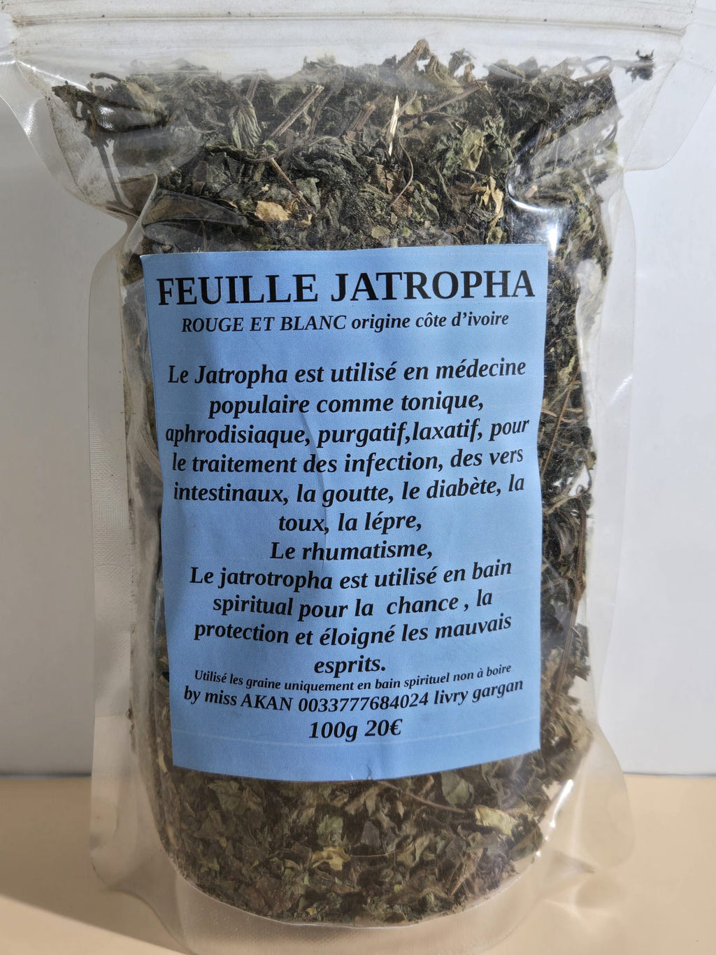 Jatropha feuille