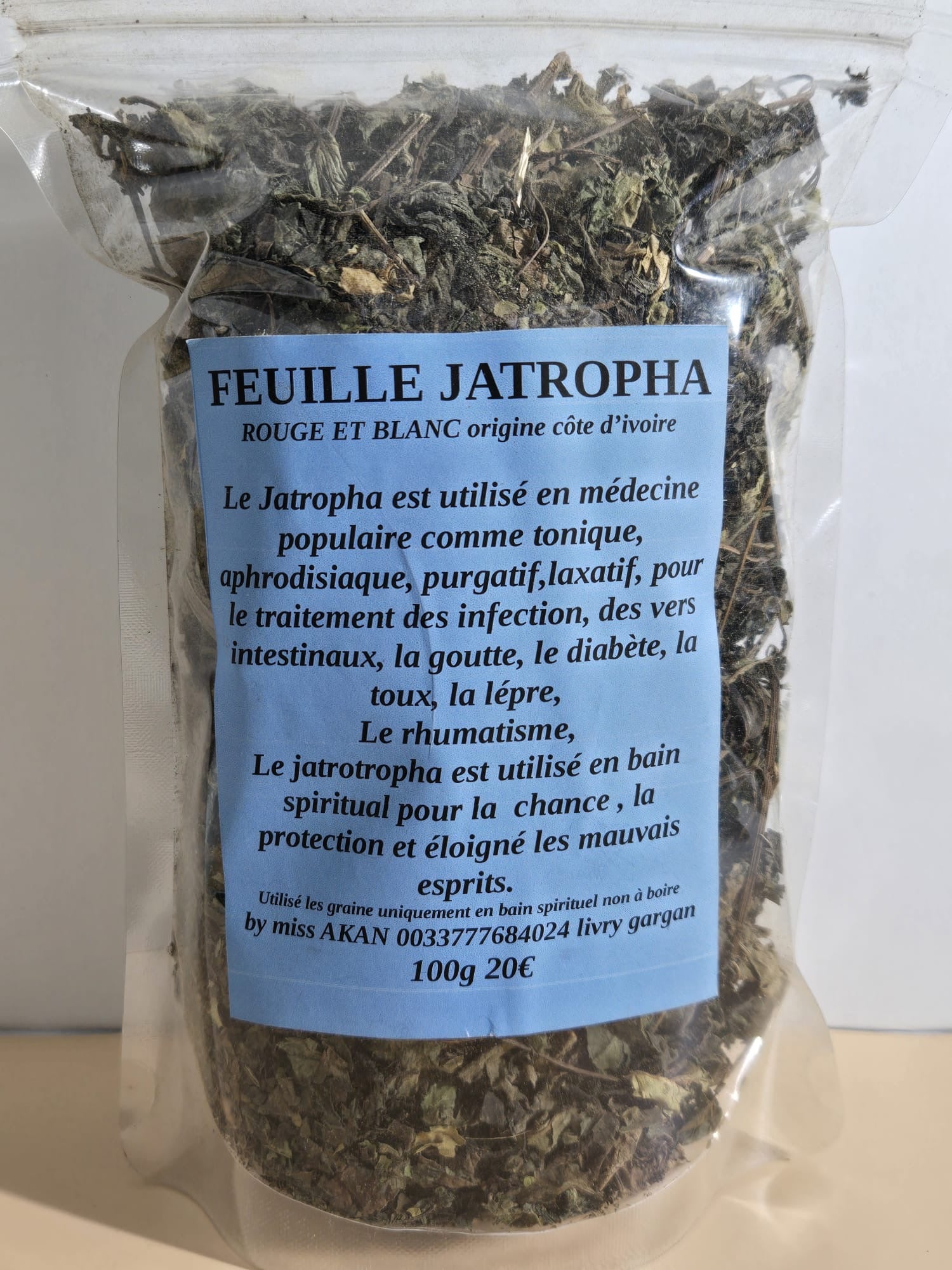Jatropha feuille