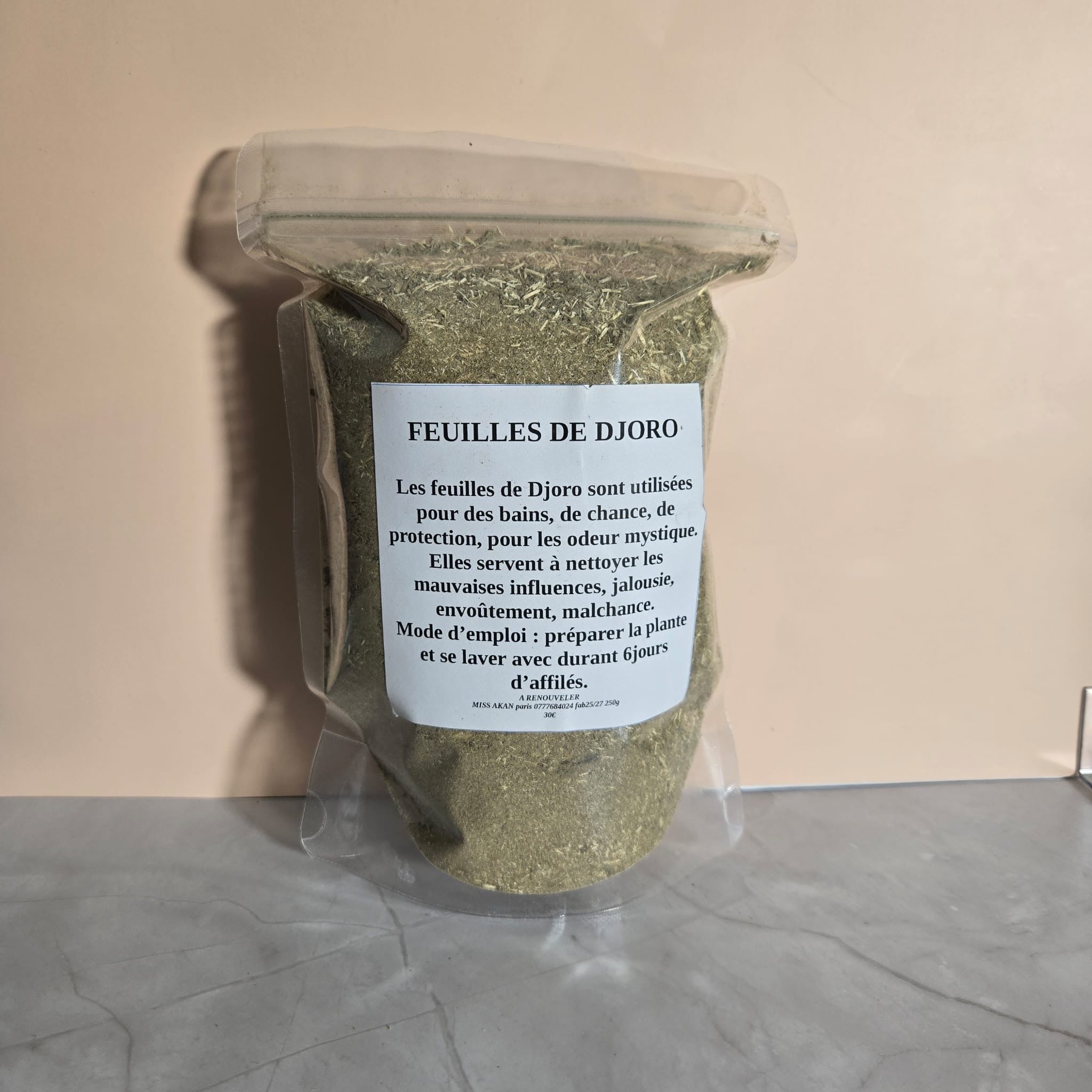 Feuille de djoro poudre