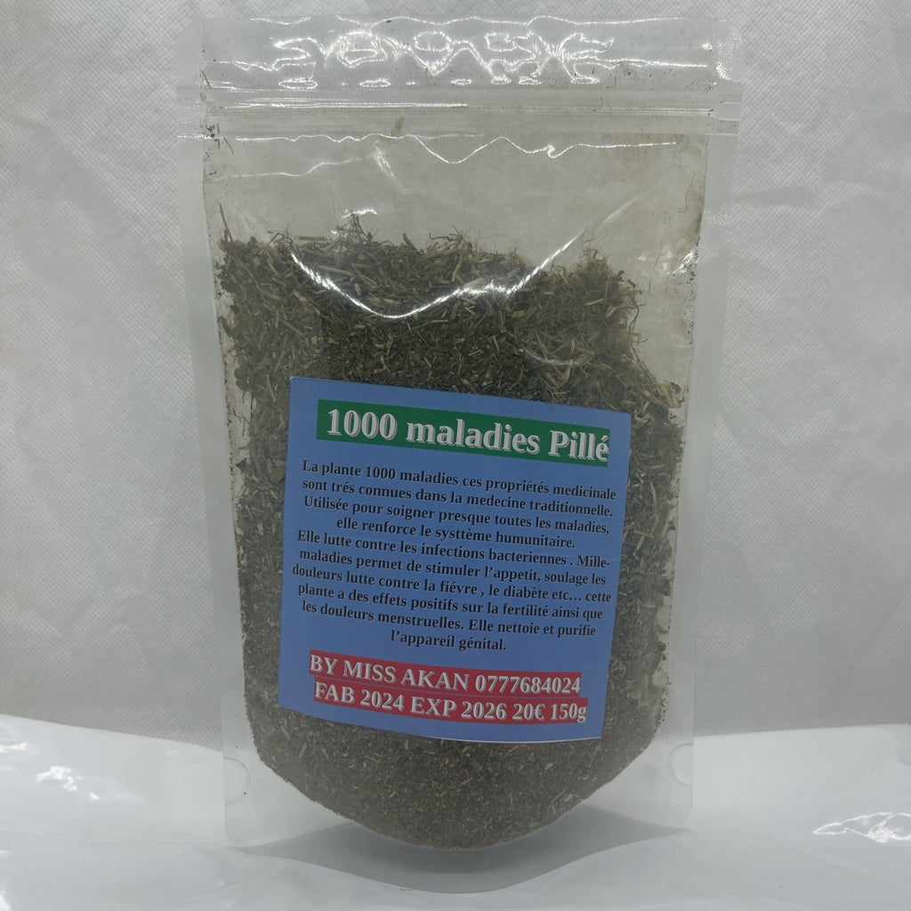 Les feuilles de milles maladies pillé