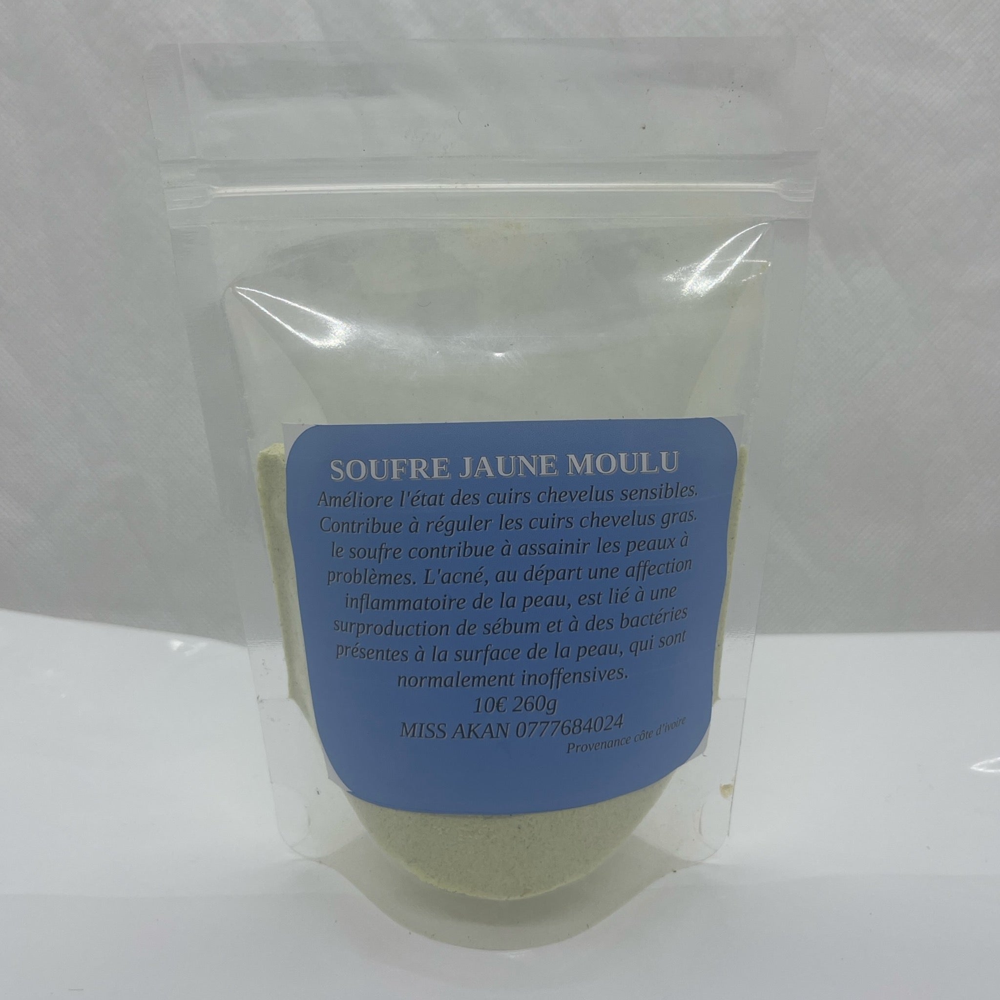 Souffre jaune moulu
