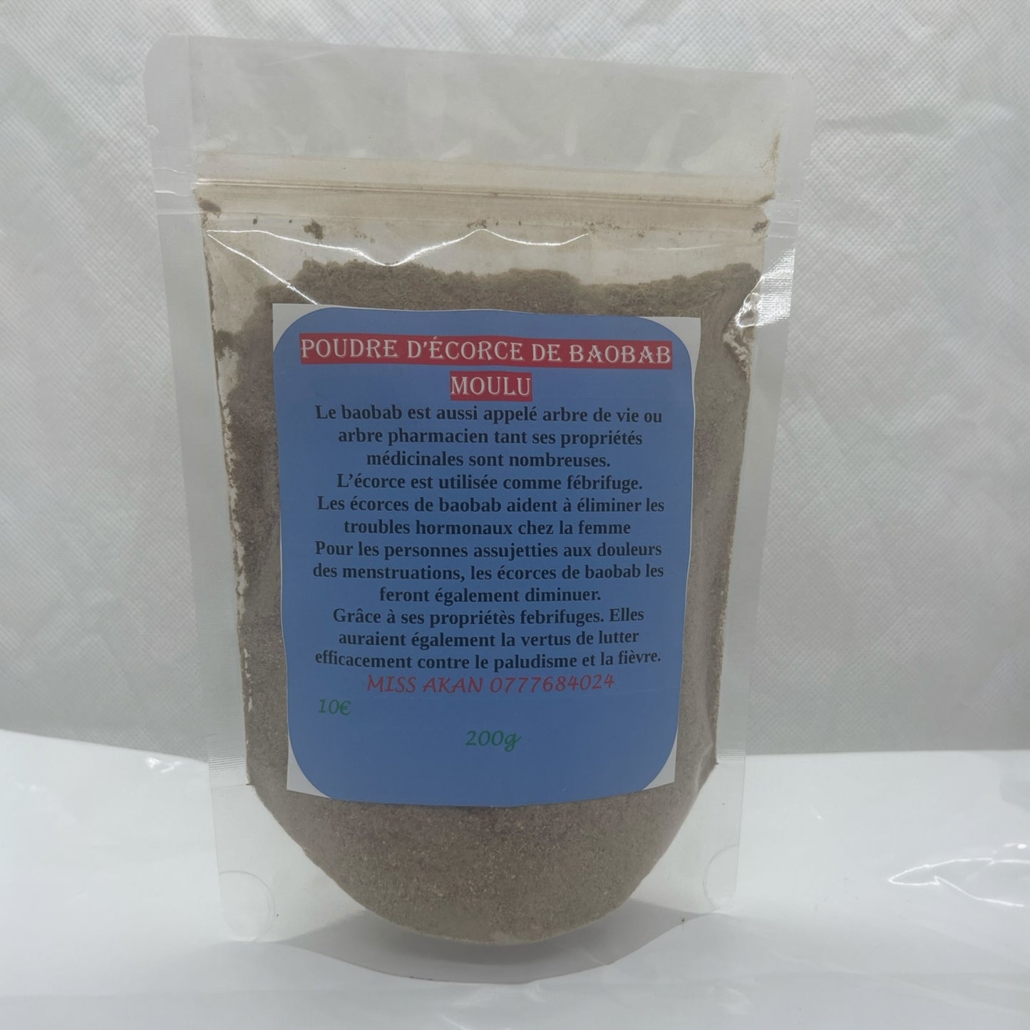 Poudre d’Ecorce de Baobab (moulu)