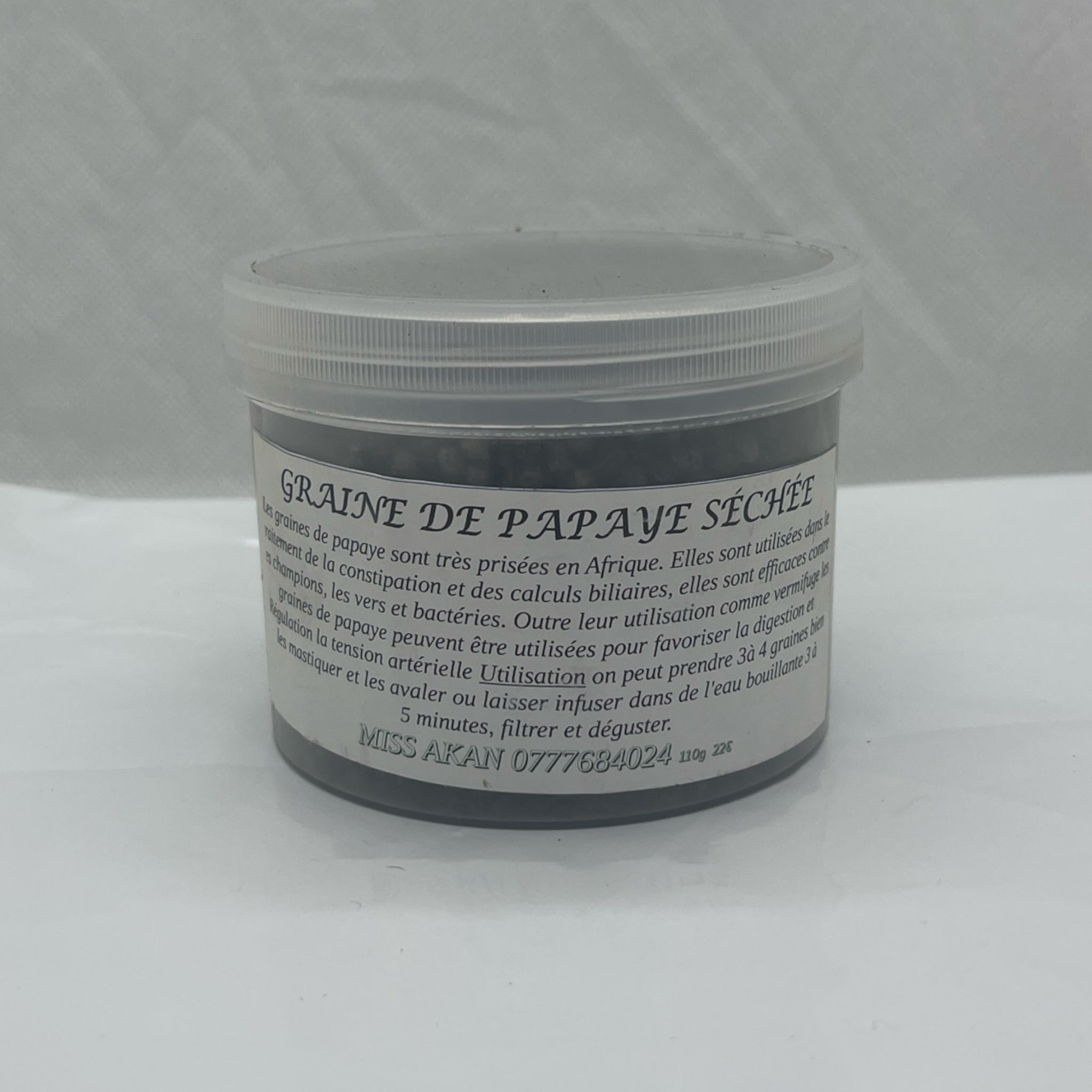 Graine de papaye séchée